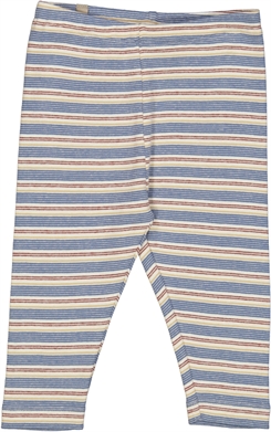 Wheat Jersey pants Silas - Bluefin multi stripe